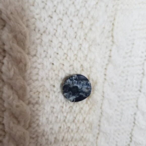 Carraig Donn Merino Wool Sweater Cardigan M Womens Fisherman Ireland Cable Knit - Picture 5 of 9